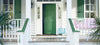Bright green front door Aura Grand Entrance