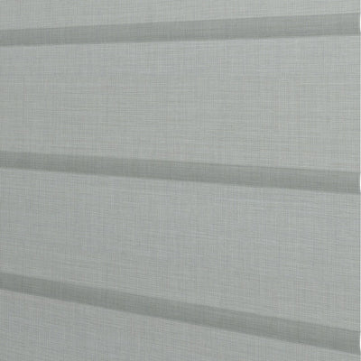Hunter Douglas Alustra® Architectural Roller Shades close-up of colour Silver Mist , AMI-806. Available at Barrydowne Paint in Sudbury, Ontario.