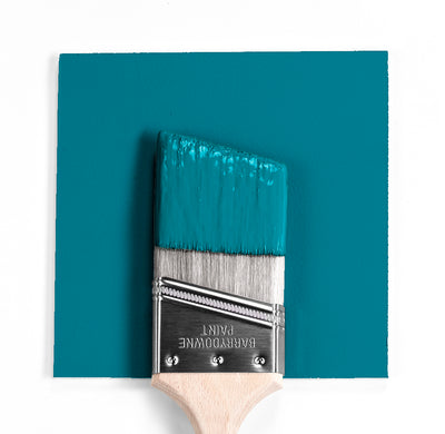 Benjamin Moore Colour 2155-30 Caribbean Blue Water wet, dry colour sample.