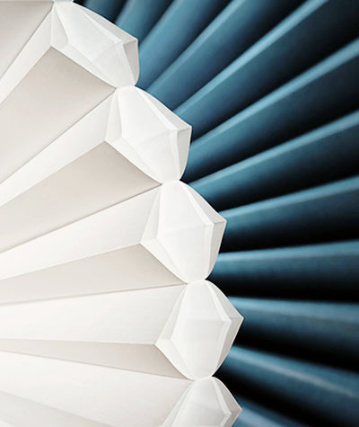 Hunter Douglas Duette Honeycomb window treatments side view with detail in Sudbury