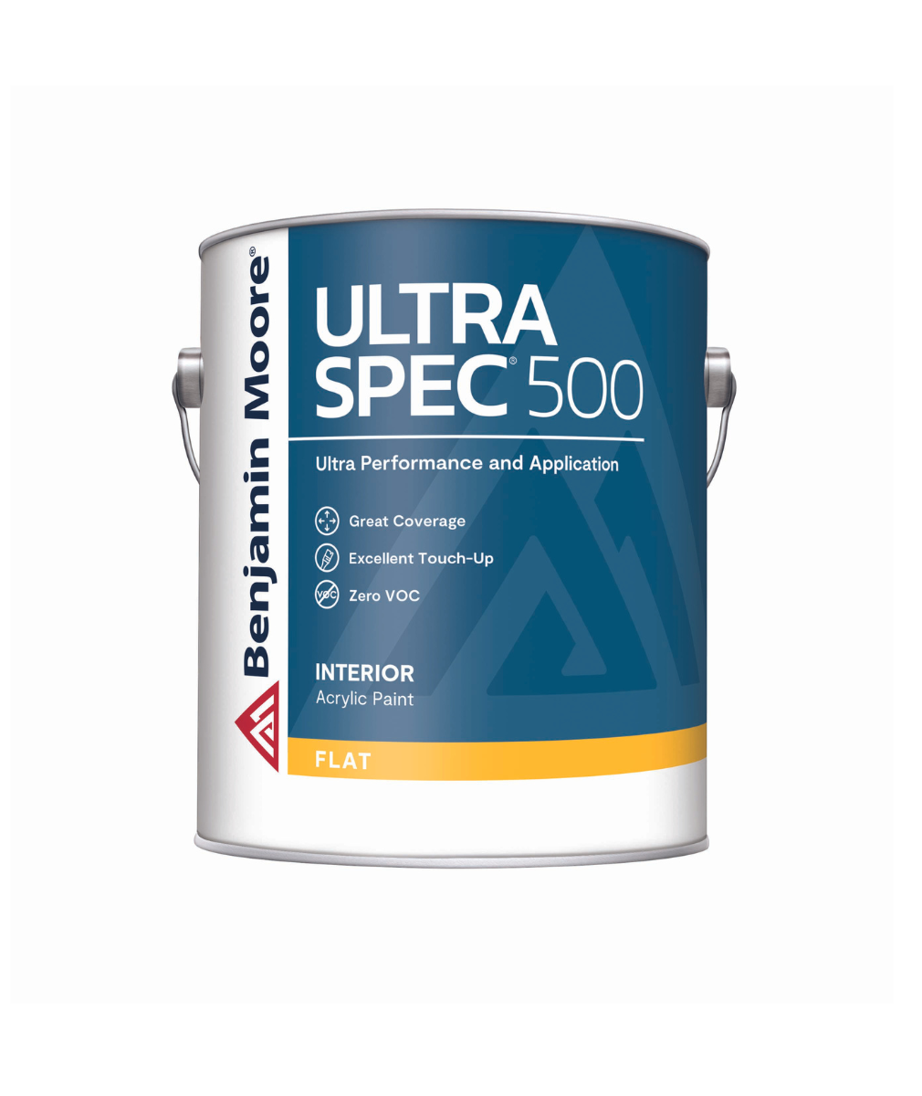 Benjamin Moore Ultra Spec 500 Interior Flat Gallon available at Barrydowne Paint in Sudbury.