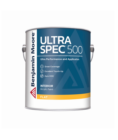 Benjamin Moore Ultra Spec 500 Interior Flat Gallon available at Barrydowne Paint in Sudbury.