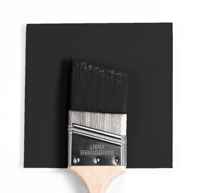 Benjamin Moore Colour HC-190 Black wet, dry colour sample.