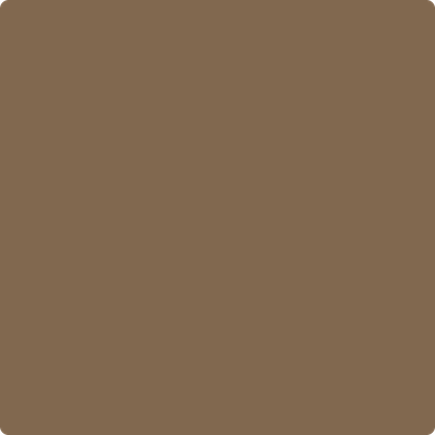 Benjamin Moore Colour HC-73 Plymouth Brown wet, dry colour sample.