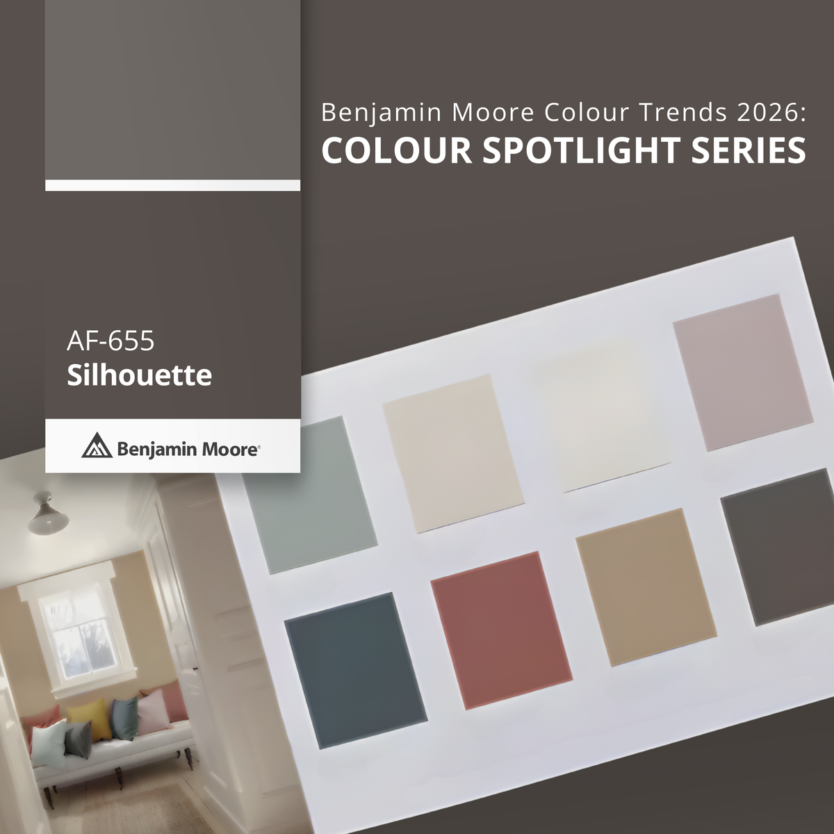 Silhouette AF-655: Benjamin Moore Color of the Year 2026 | Barrydowne Paint
