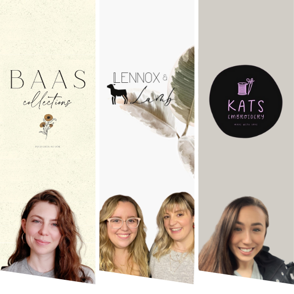 Barrydowne Paint's entrepreneur team showing off their Christmas items for the holidays