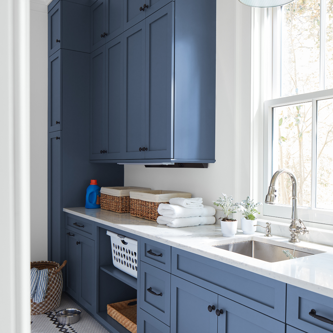 Dive into the Blue: Benjamin Moore's Top Shades for Trendy Kitchen Cabinets