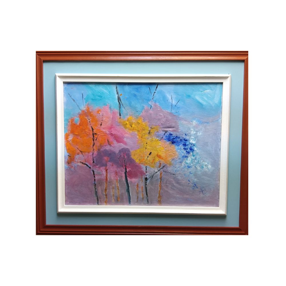 A painting by local Sudbury artist Anthony Chezzi titled Fall Passion