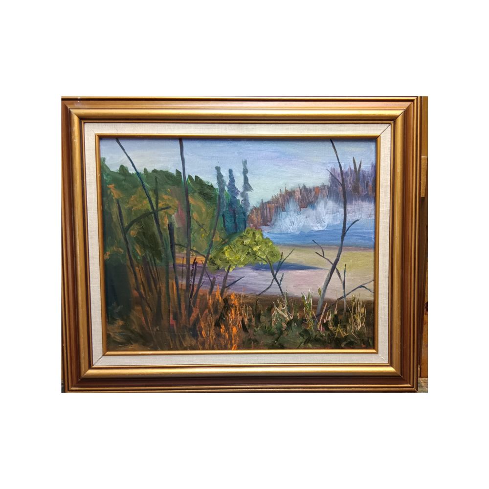 A painting by local Sudbury artist Anthony Chezzititled Rising Mist