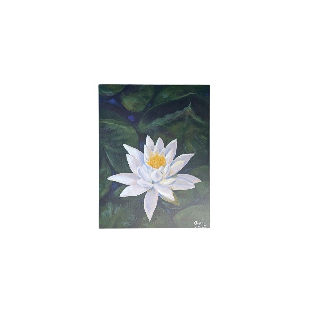 A painting by local Sudbury artist Anyse Laliberte titled Waterlily