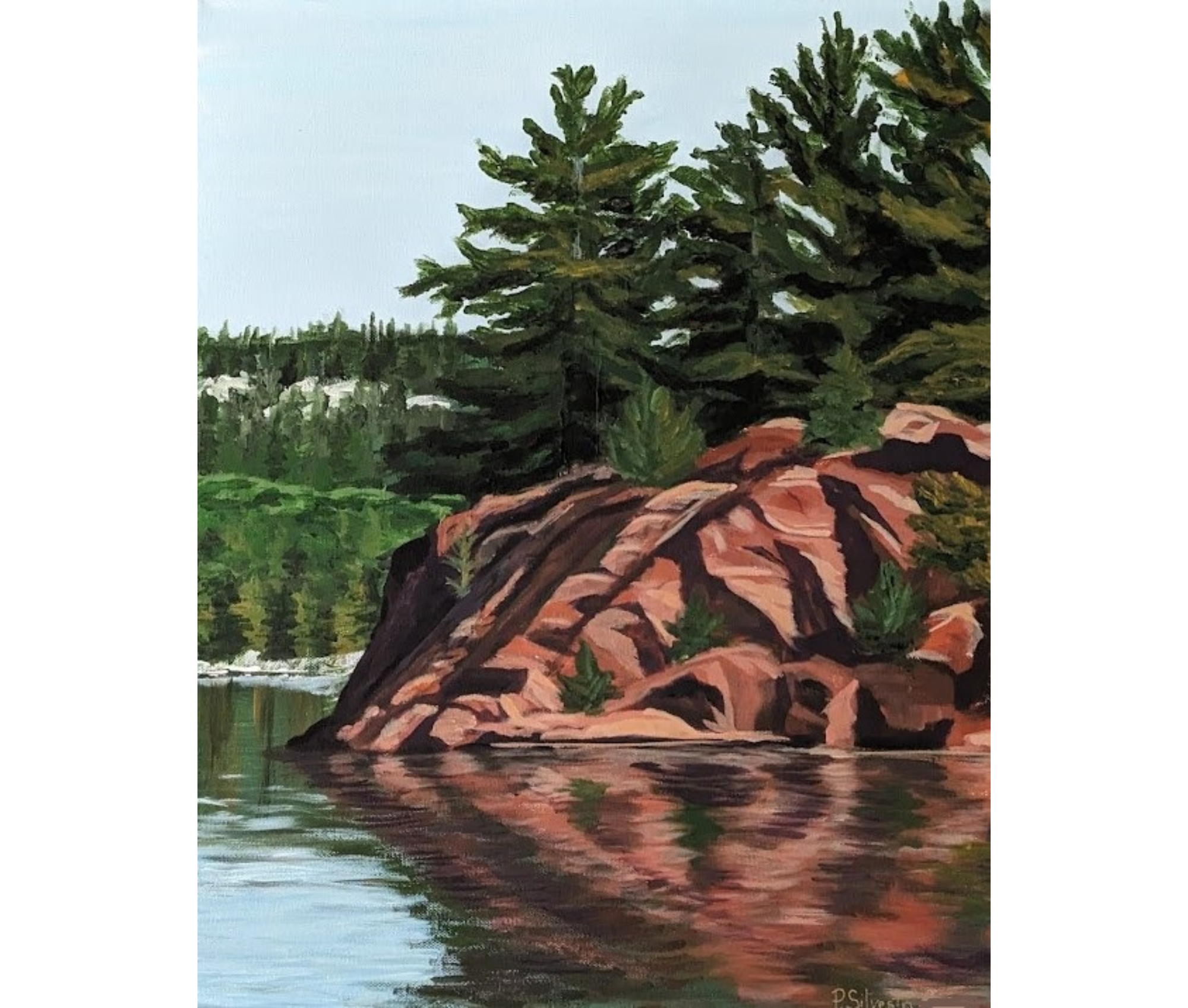 A painting by local Sudbury artist Pauline Silvestri titled A Point of View.