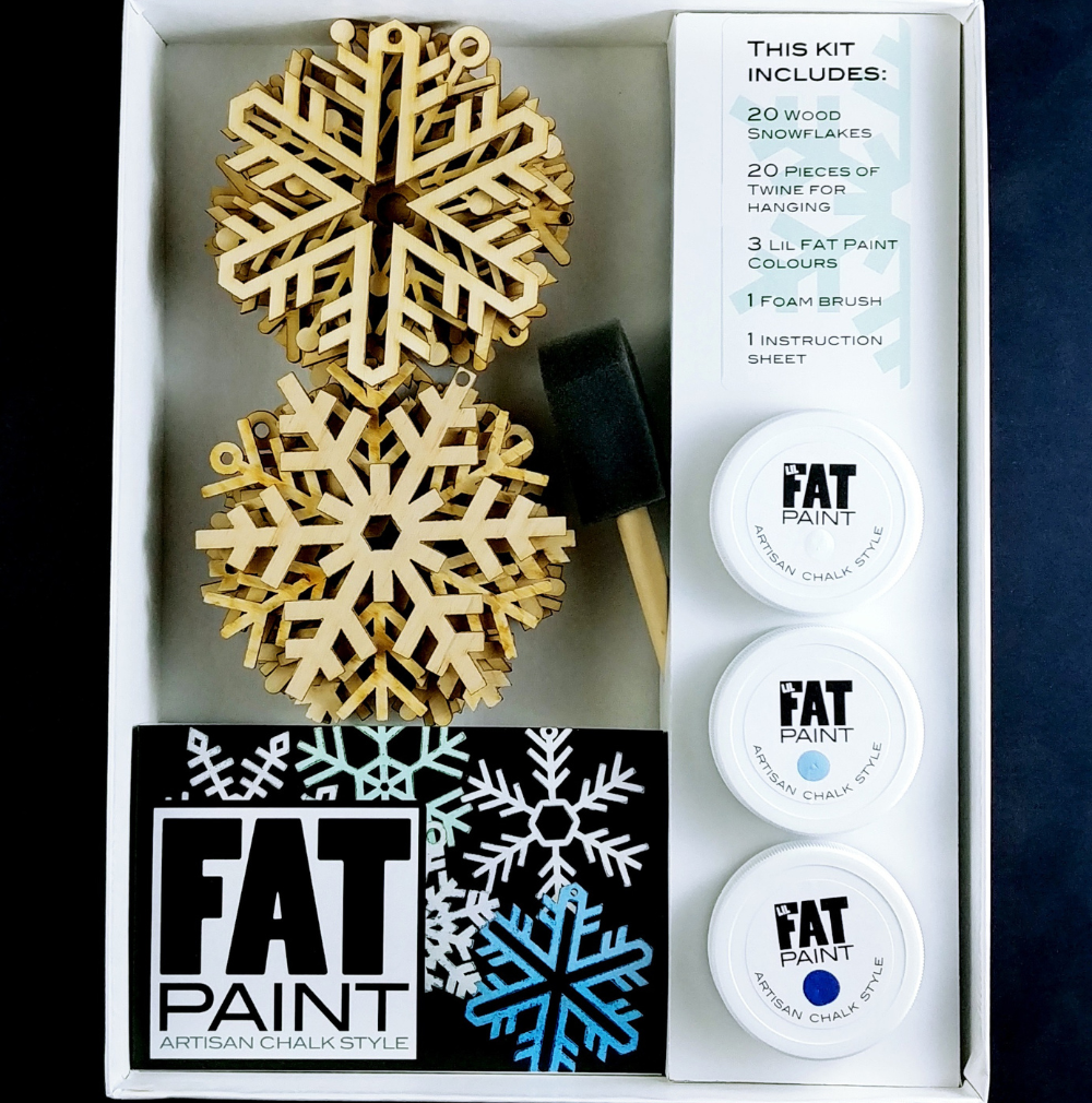 FAT Paint Snowflake Kit Icy Blues available at Barrydowne Paint