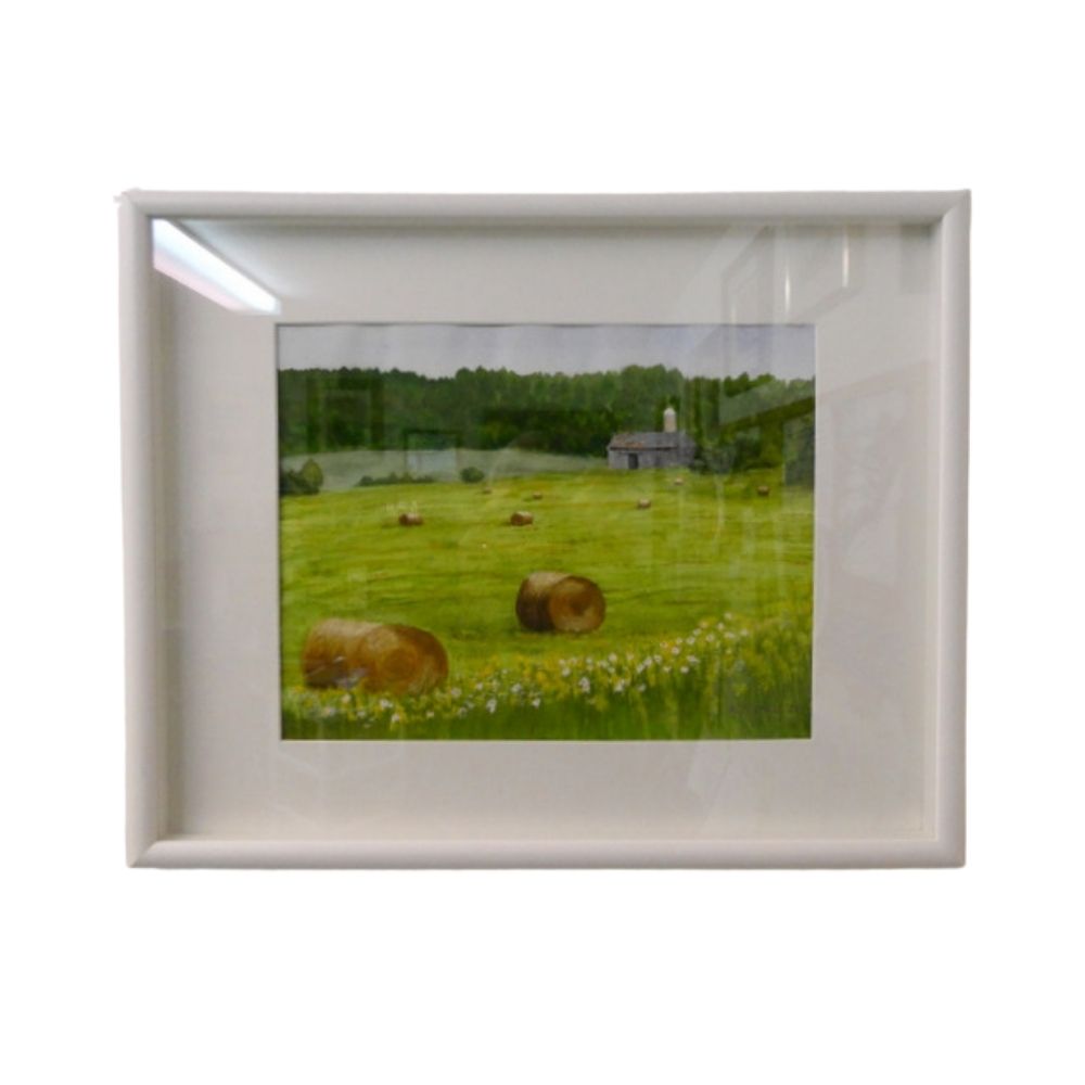Daisies and Hay Bales by Doug Goodale