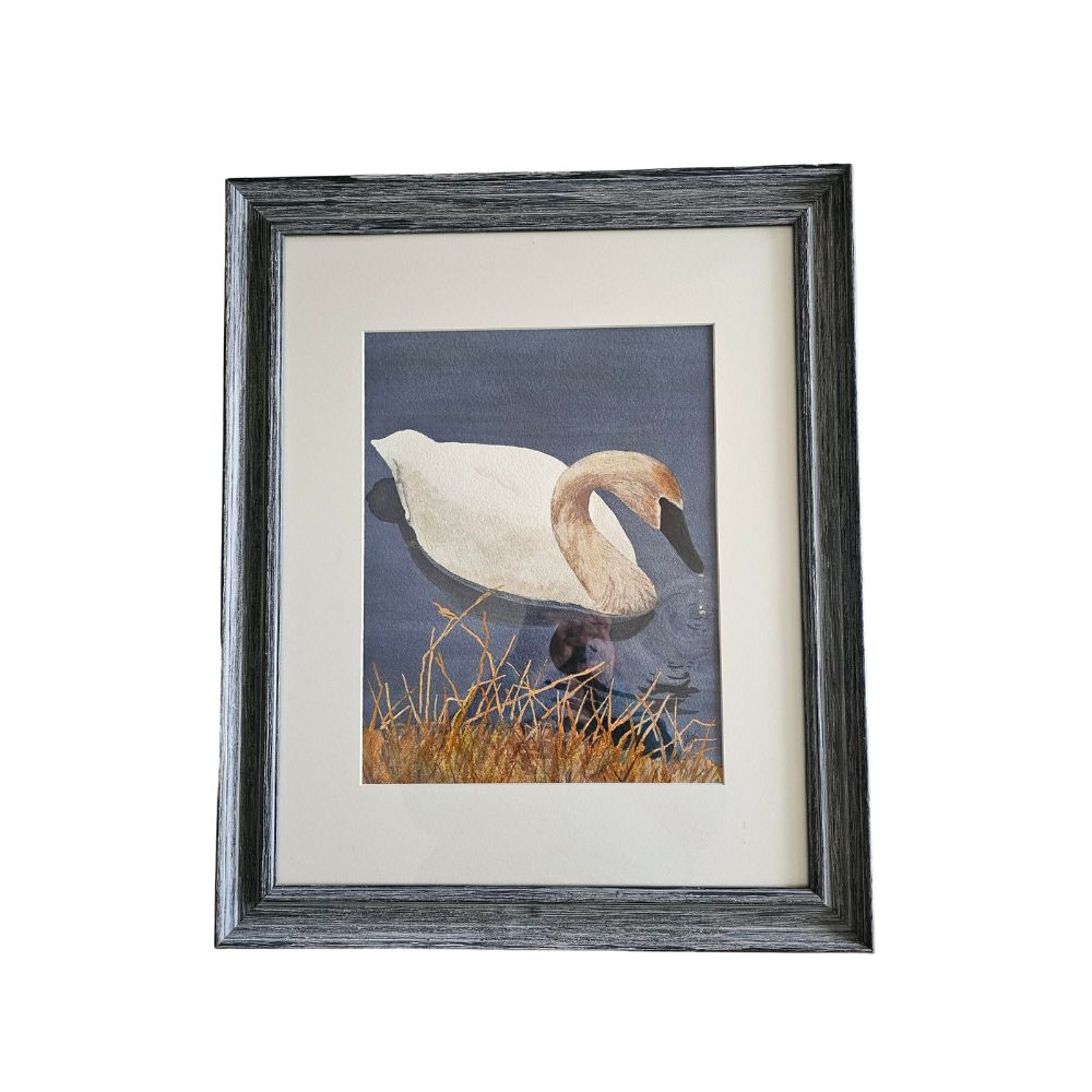 A painting by local Sudbury artist Gigi Dequanne titled Elegance Watercolour