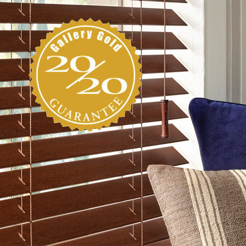 Hunter Douglas 20/20 Gallery Gold Guarantee exclusivley available at Barrydowne Paint in Sudbury, ON.