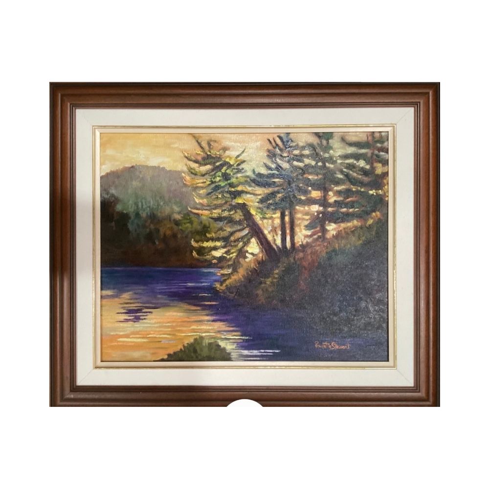 A painting by local Sudbury artist Paulette Stewart titled Morning Light