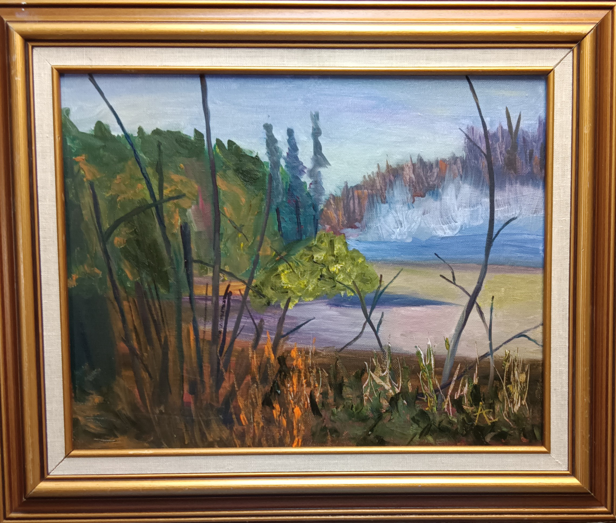 A painting by local Sudbury artist Anthony Chezzi titled Rising Mist
