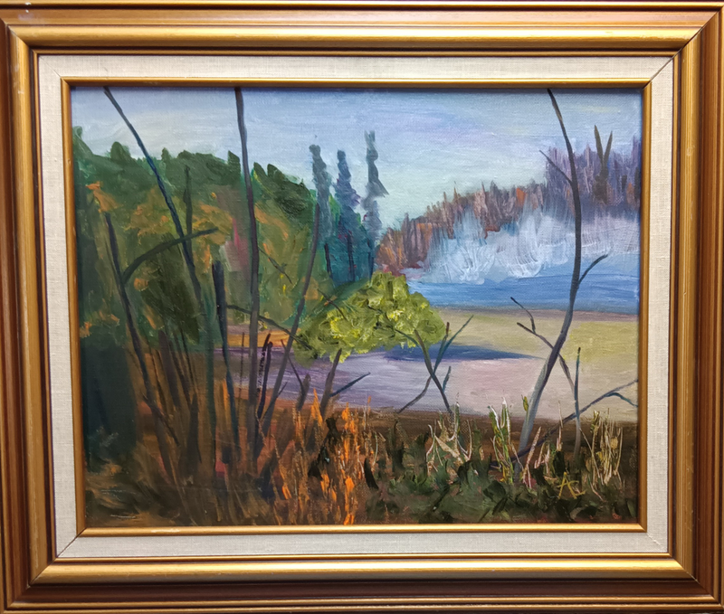 A painting by local Sudbury artist Anthony Chezzi titled Rising Mist