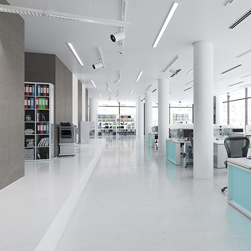 Lower maintenance costs in corporate spaces, Benjamin Moore's Scuff-X interior paint available at Barrydowne Paint, Sudbury ON