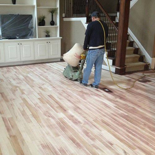 Sanding and prepping a floor for finishing