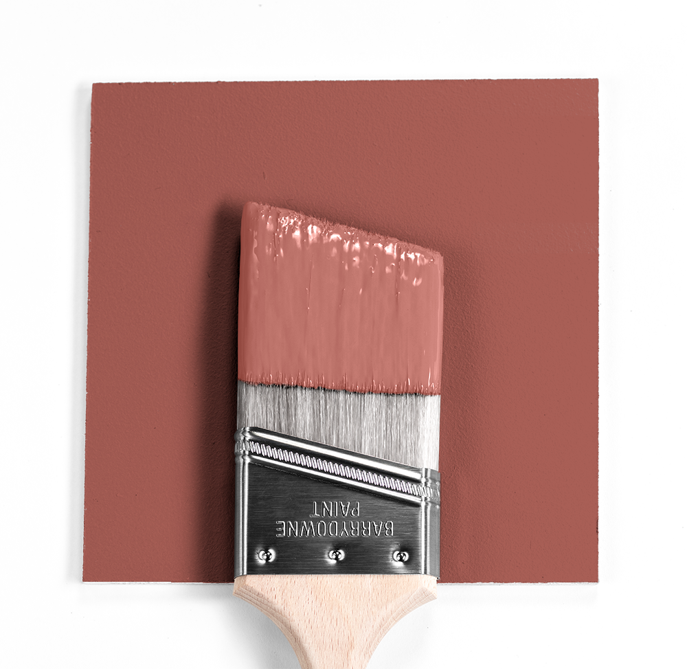 Paint Color on Brush in front of dry color swatch. Southwest Pottery 048