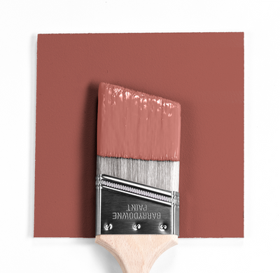 Paint Color on Brush in front of dry color swatch. Southwest Pottery 048