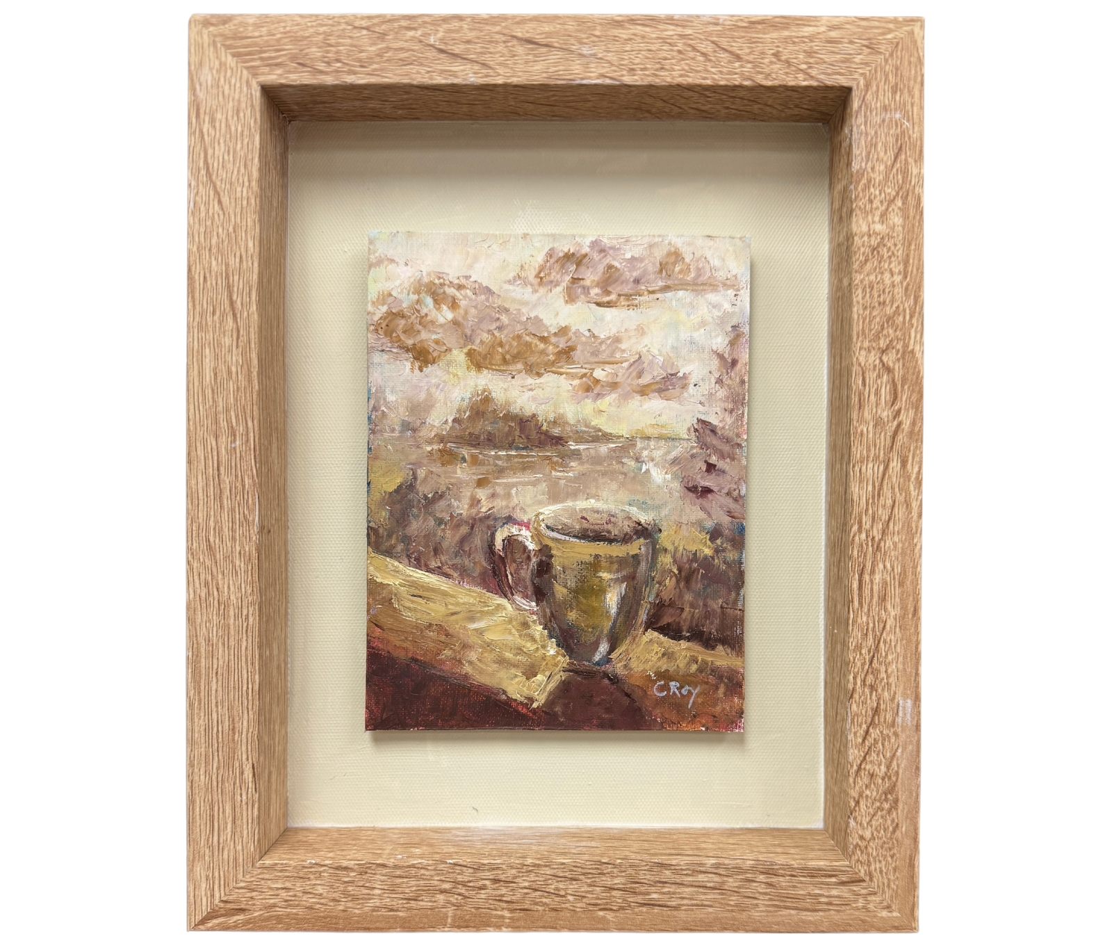 A painting by local Sudbury artist Chantal Roy titled Time Out.