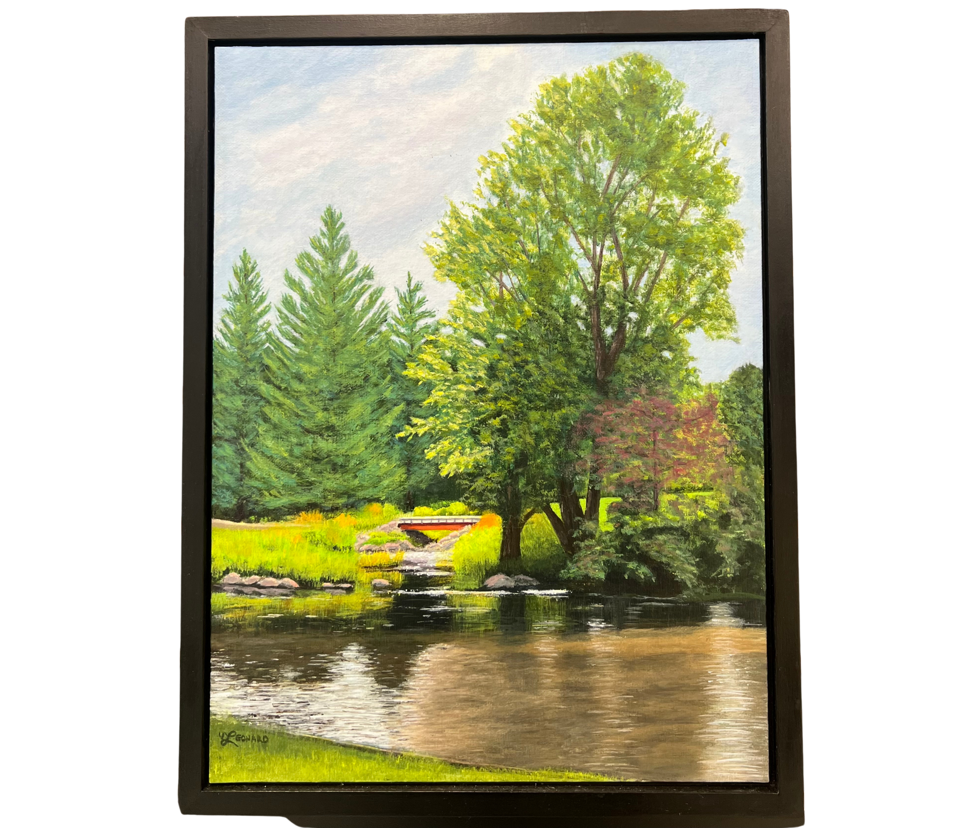 A painting by local Sudbury artist Valorie Leonard titled Tranquility