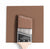 Wet and dry colour sample of Benjamin Moore 1235, Fox Hollow Brown.