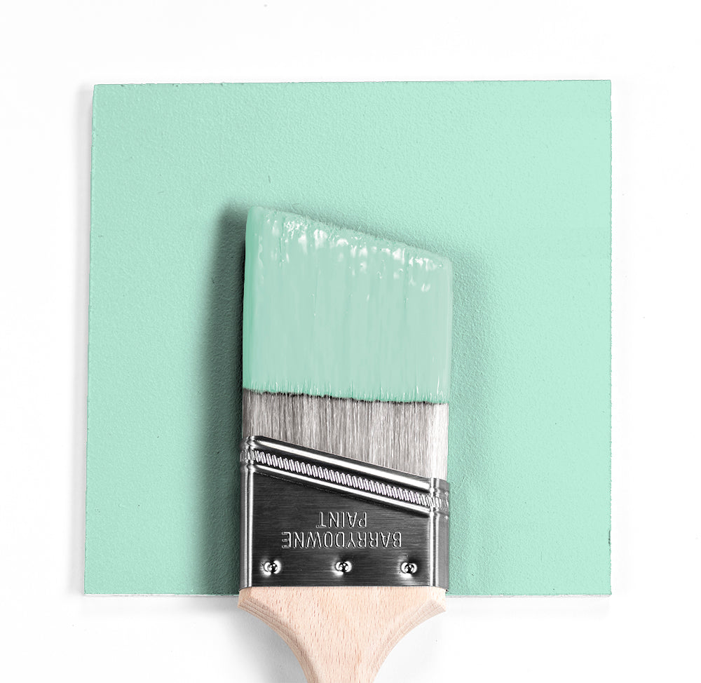 Benjamin Moore Colour 2036-60 Surf Green wet, dry colour sample.