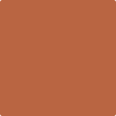 Wet and dry colour sample of Benjamin Moore 2175-30, Rust.