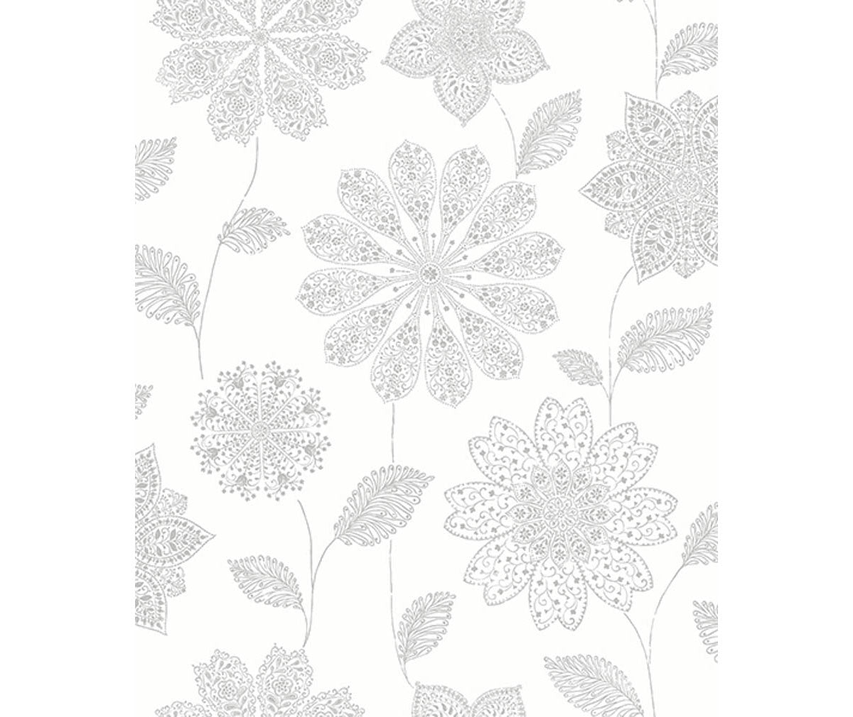 Panache Grey Floral Wallpaper available at Barrydowne Paint