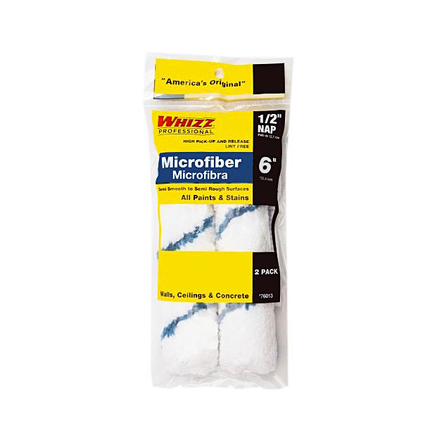 6" X 1/2" MICROFIBER ROLLER 2/PK