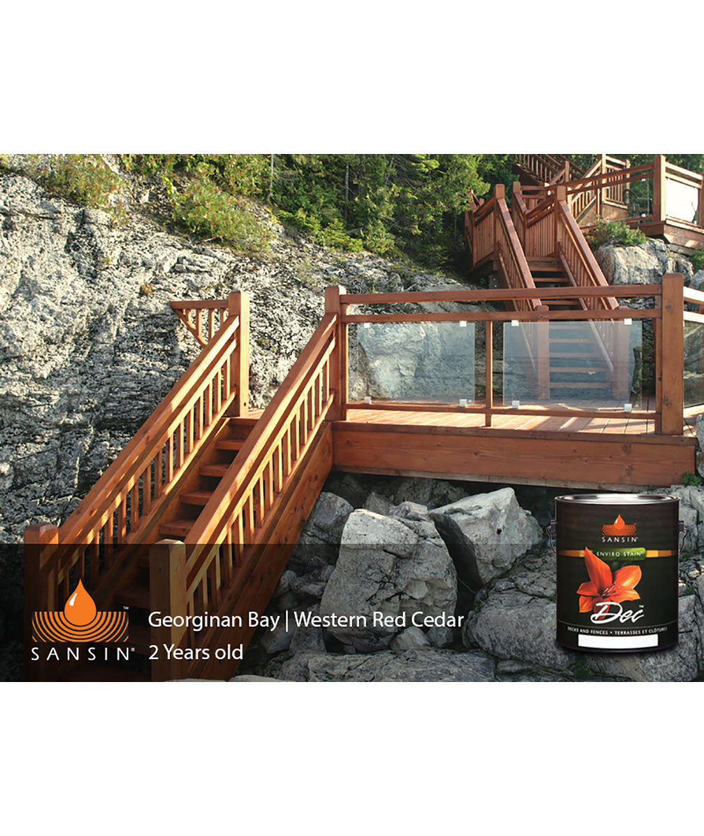 Deck Stained with Sansin DEC Wood Stain