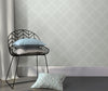 Grey wallpaper from peel & stick NuWallpaper available at Barrydowne Paint..
