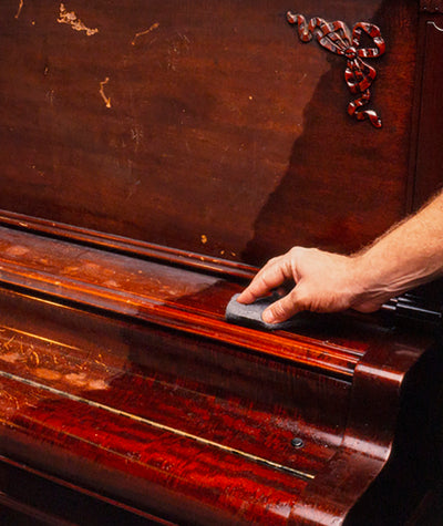Howard's Restor-A-Finish restoring a piano