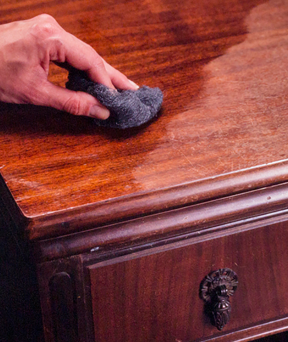 Howard's Restor-A-Finish freshening up a dresser