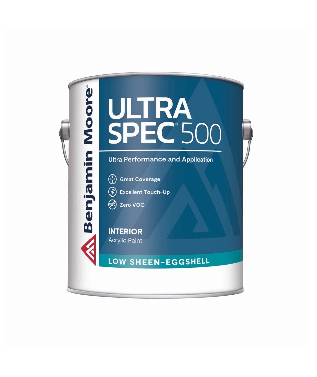 Benjamin Moore Ultra Spec 500 Interior Low Sheen-Eggshell Gallon available at Barrydowne Paint in Sudbury.
