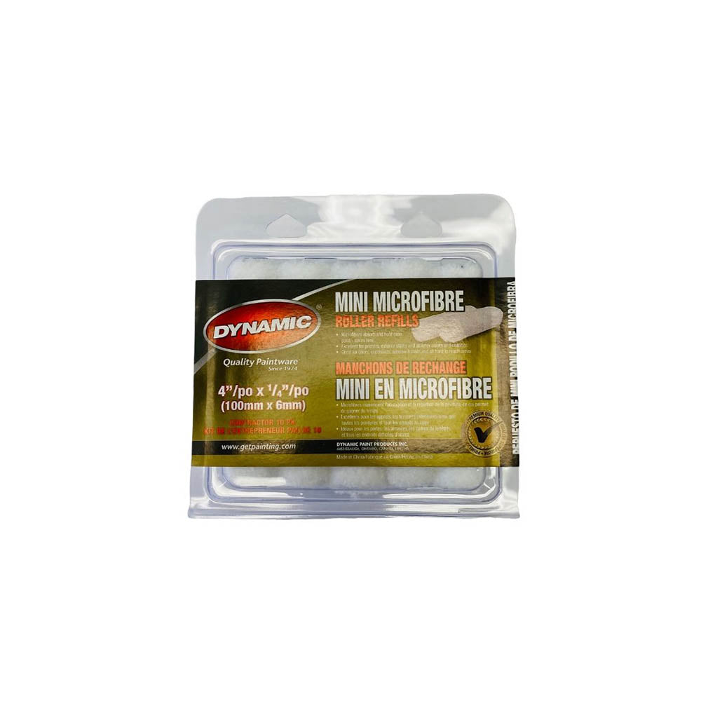 4" x 6mm MICROFIBER REFILLS (10 PACK) Barrydowne Paint