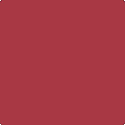 Benjamin Moore Colour CC-68 Lyons Red wet, dry colour sample.