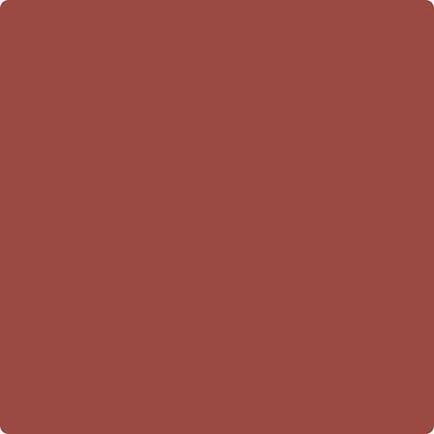 Benjamin Moore Colour CC-92 Spanish Red wet, dry colour sample.