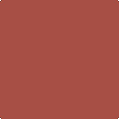 Benjamin Moore Colour CC-94 Northern Fire wet, dry colour sample.