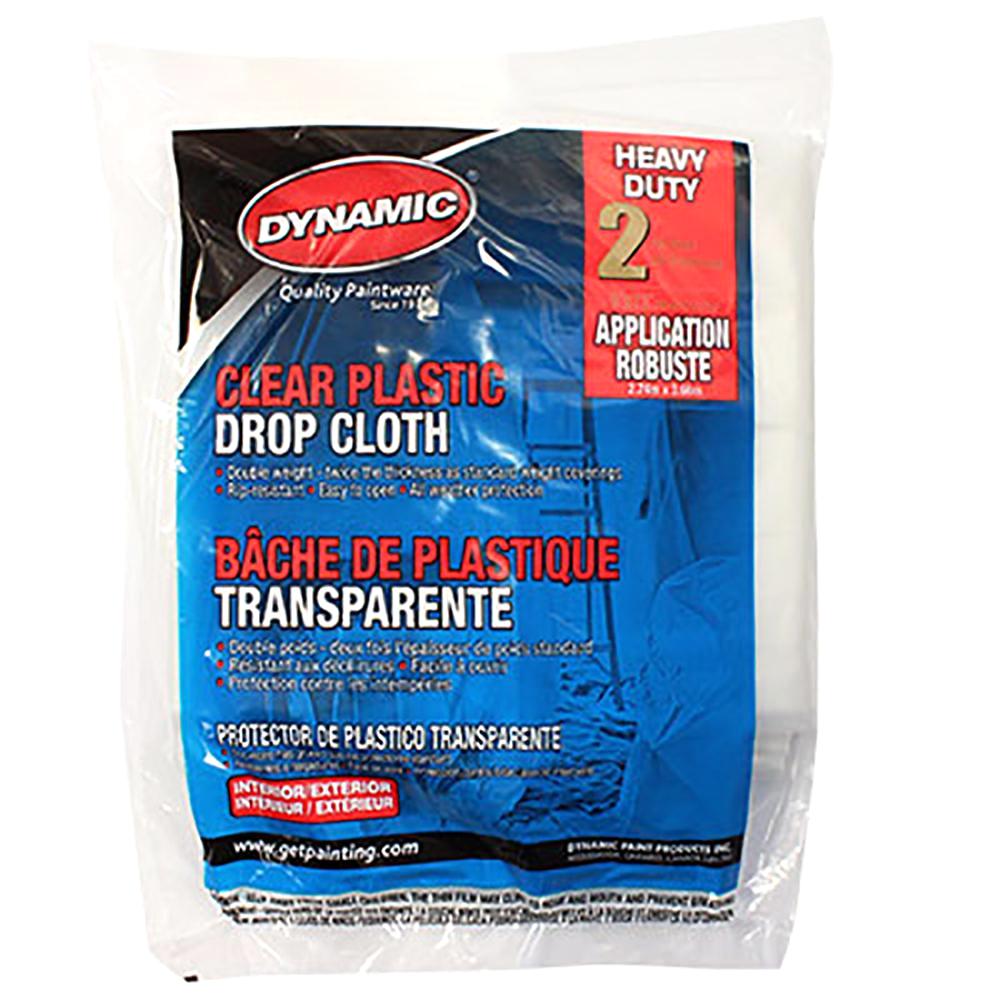 Dynamic's Clear Plastic Drop Cloth