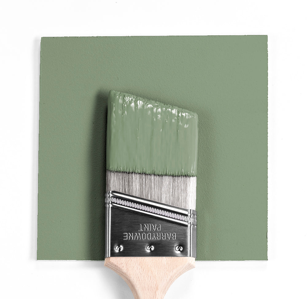 Benjamin Moore Colour HC-123 Kennebunkport Green wet, dry colour sample.