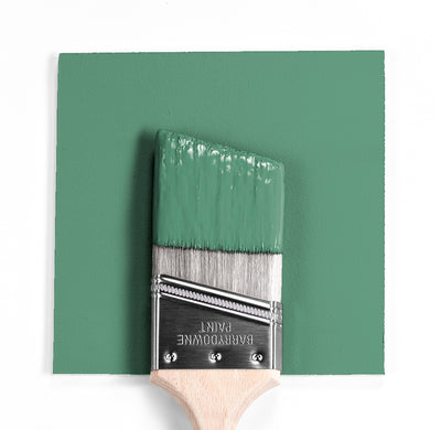 Benjamin Moore Colour HC-128 Clearspring Green wet, dry colour sample.