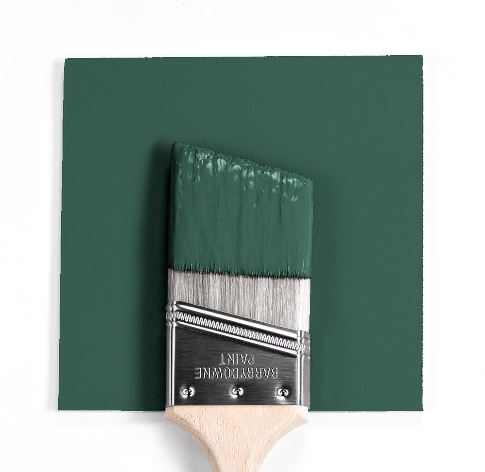 Benjamin Moore Colour HC-135 Lafayette Green wet, dry colour sample.