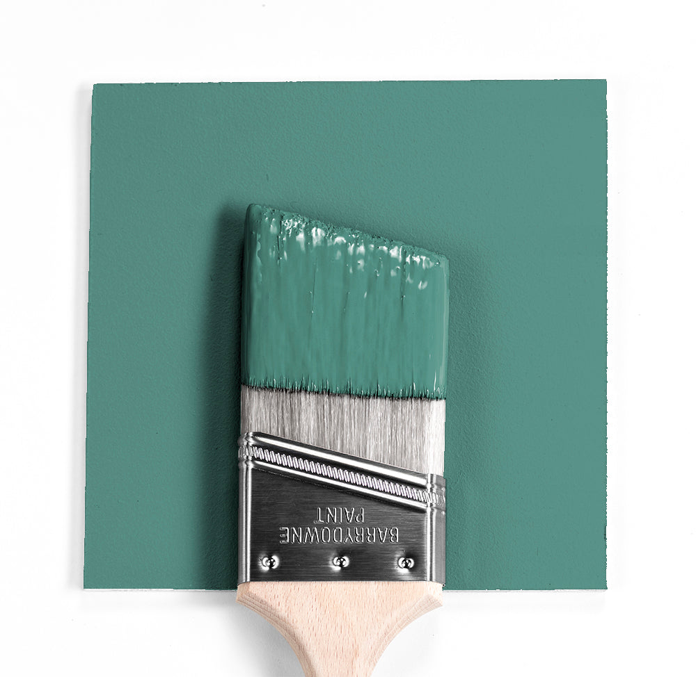 Benjamin Moore Colour HC-136 Waterbury Green wet, dry colour sample.