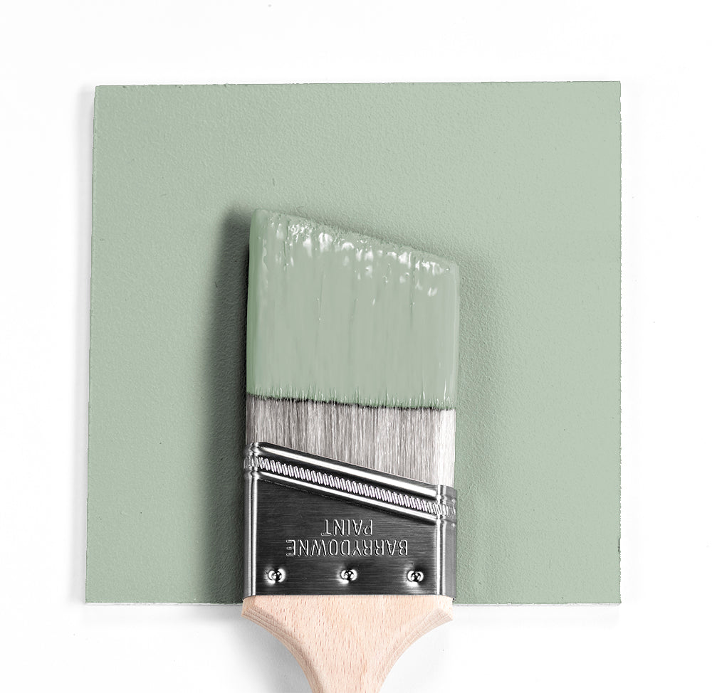 Benjamin Moore Colour HC-140 Prescott Green wet, dry colour sample.