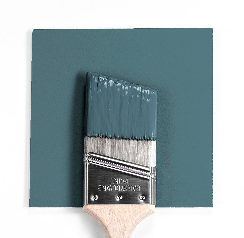 Benjamin Moore Colour HC-191 Hamilton Blue wet, dry colour sample.