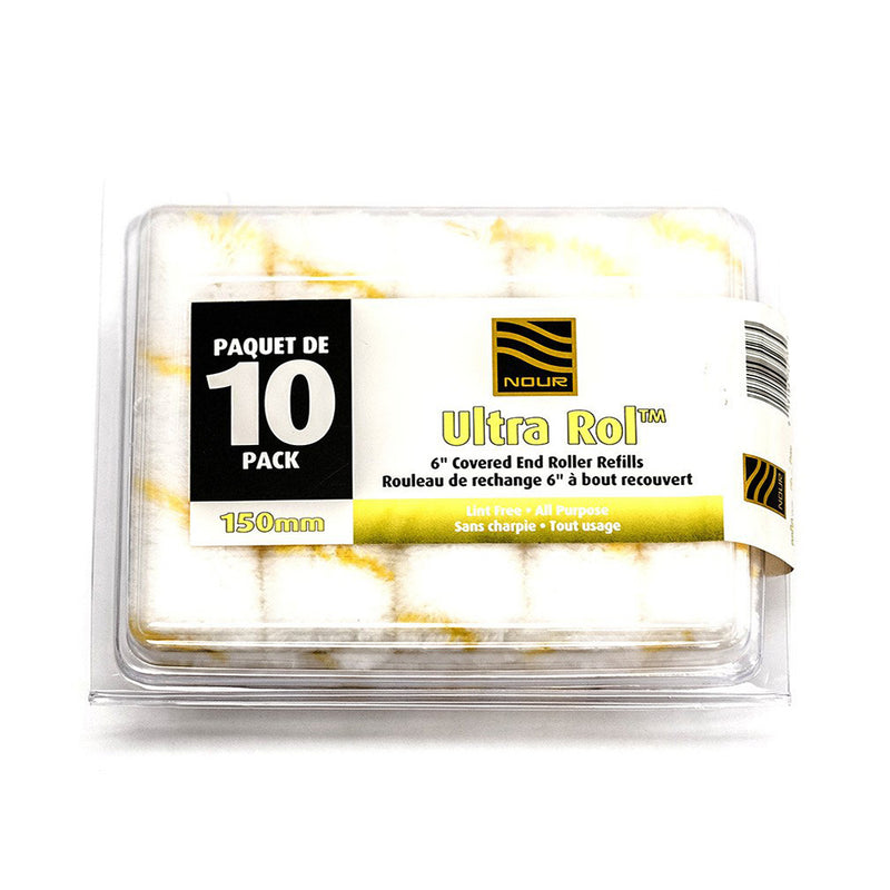 Nour Ultra Rol™ 6" Roller Refills - Yellow Stripe (10 pack)